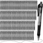 300 Pack Retractable Ballpoint Pens Bulk,1.0 mm Medium Point Click Pen Refillable Smooth Writing Rolling Ball Pens With Grip Ball Point Ink Pen for Journal Writing Office School Supplies(Black Ink)