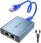 MT-VIKI Ethernet Splitter 1 to 3 High Speed 1000Mbps, Gigabit Dual RJ45 Splitter Adapter for Cat5/5e/6/7/8 Cable [3 Devices Simultaneously Networking]