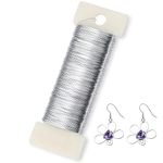 50 m Jewellery Wire 0.35 mm Silver Wire for Jewellery Making Craft Wire Diy Jewelry Crochet Wire Soft Florist Wire for Flower Arrangements Wedding Garland Bouquets