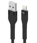 Ringke USB A to Lightning Charger Cable (1.2M / 3.94 FT) for High Speed Data Transfer, Fast Charging Pastel Cord Compatible with iPhone, iPad, and AirPods - Black