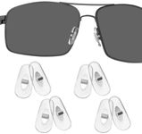 4 Pair Replacement Nosepieces Nose Pads for Ray-Ban RB3604 RB4264 Sunglass-Clear