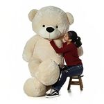 MOSU 6 Feet Cream Soft Teddy Bear - Giant Sized Very Soft, and Lovable & Huggable Teddy Bear Perfect for Birthdays and as a Gift for Girlfriend, Boyfriend, Girls and Kids