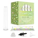 Jusoney Tampon Flasks 14 Pack (21 oz Total), Hidden Flask for Women,Disguised Containers for Cruises,Nightclubs and Sports Events-Includes Spout &Funnel