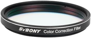 Svbony SV231 Color Correction Filter, Telescope Filter Full Thread, OD>4 Improves Contrast and Clarity, for Observing Details on Craters of Lunar and Planetary Surfaces (2")