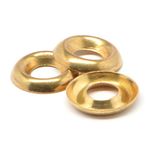 #12 Cup Washer/Countersunk Finishing Washer Brass Pk 100