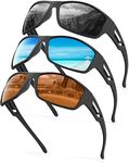 KALIYADI Sunglasses-Men Polarized Sports Sun-glasses: Mens Sunglasses Polarized UV Protection Driving Running Cycling Outdoor