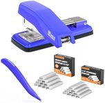 Marsrock Heavy Duty Swing-Arm Swivel Stapler, 50 Sheet Capacity, 2000 Staples and Staple Remover, 180 Degree Rotate Desktop Staplers for Office, Home, Classroom, Booklet, Book Binding, Blue