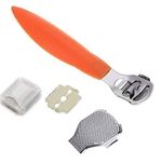 Red Square CORN CUTTER Callus remover for feet, Corn Shaver, Hard Skin Remover Handle 5 Blades