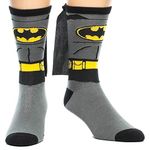 BATMAN Cape Socks Black-Grey-Yellow