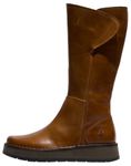 Fly London Women's RHEA042FLY Knee High Boot, MID. Brown, 6 UK