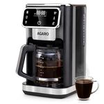 AGARO Primo Drip Coffee Maker, Brew & Drip Coffee Maker, Up to 12 Cups of Coffee, Fast Heating, Adjustable Temperature & Timer, Hot Coffee, Iced Coffee, Keep Warm, Home,Kitchen, Office