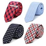 Men's Ties, 4/5/6 Lot Classic Cotto