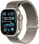 Apple Watch Ultra 2 [GPS + Cellular 49mm] Smartwatch, Sport Watch with Rugged Natural Titanium Case with Natural Titanium Milanese Loop. Fitness Tracker, Precision GPS, Action Button,Long Battery Life