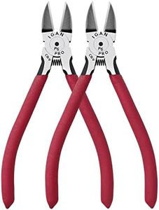 IGAN-P6 Wire Cutters (Pack of 2), 6-inch Ultra Sharp & Powerful Side-cutting Pliers with Longer Flush Cutting Edge, Ideal Wire Cutter for Crafts, Floral, Electrical & Any Clean Cut Needs