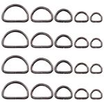 DIY Multi- Pack Of 10 Pcs, Semi-Circular D Ring, urpose Metal D Ring Semi-Circular D Ring for Hardware Bags Ring Hand Accessories - 1/2 inch, 5/ (Pack Of 10 Pcs, Semi-Circular D Ring)