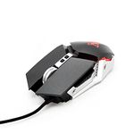 YEYIAN Sabre Ergonomic 16.8M RGB Optical Laser Gaming Mouse, 7 Programmable Button, 2ms Response Time, 6 High Resolution DPI Mode 500-2750, 3M Clicks, 5ft Braided Cable Wired USB, PC Mac Laptop