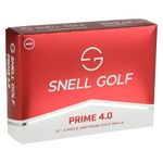 Snell Golf Prime 4.0 Golf Ball 4 Piece Construction - New XV3 Urethane Cover - 85-90 Compression Range