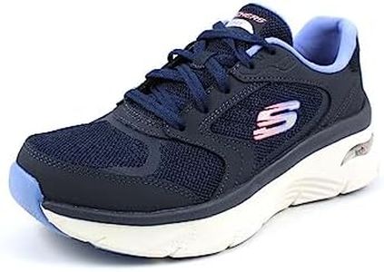 Skechers Womens Arch Fit D'Lux Casual Shoes Vegan Relaxed Fit for A Roomy Comfort Fit at Toe and Forefoot Navy/Blue - 4 UK (149686)
