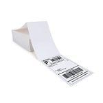 L LIKED - Pack of 500 - Thermal Shipping Barcode Labels (4x6 Inch / 101x152mm), Fanfold, Permanent Adhesive, Direct Thermal Labels for Shipping & Labelling - Compatible with Thermal Printers