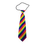 Kids Pre-Tied Necktie With Loop [Rainbow]