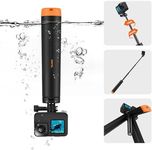 TELESIN°4 in 1 Selfie Stick Floating Hand Grip Tripod Waterproof Extendable Selfie Monopod for GoPro Hero 13, 12, 11, 10, 9, 8, Dji OSMO Action 5 Pro 4/3、Insta360 X4/3 Ace Pro 2 and Most Action Camera