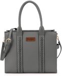 × Wrangler Tote Bag for Women Shoulder Purse Handbag with Zipper Crossbody Bag WG70-8317-GY