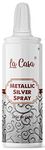 La Casa Metallic Pearlescent Silver Spray Colour | Edible Color Ideal for Cake Decoration & Garnishing | 30g |