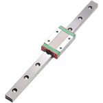 150mm MGN12 Miniature Linear Rail Guide + MGN12H Sliding Block Linear Motion Guide Rail Slider Bearing Steel Carriage Block CNC 3D Printer Accessories