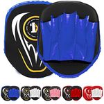 ONEX Kids Boxing Focus Pads Punching Mitts Punch Straight Pads Strike MMA Kickboxing equipments Hook & Jab Karate Muay Thai Taekwondo Training Punch Gloves Pad for junior kids (Blue)