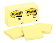 3M Scotch Post-it Sticky Notepad with 1200 Sheets, 3x3-inch Yellow - Set of 11N +1N