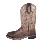 Smoky Mountain Boots Women's Tracie Leather Cowboy Boot, Brown Waxed Dist/Brown Marble, 6.5