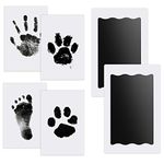 Nabance Baby Handprint and Footprint Kit, 2 baby Inkless Print pads, 4 Imprint Cards, Pet Paw Print, Hand Print Kits for Babies Safe Non-Toxic, Imprint Kit, Pawprint Keepsake Kit, Family Keepsake