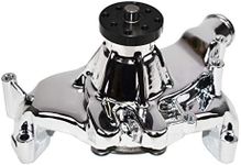 A-Team Performance - 8-Blade Aluminum 5/8" Volume Long Water Pump - Compatible with Big Block Chevrolet 396 402 427 454 Chrome