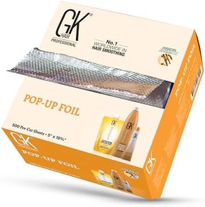 GK Hair Pop-up Foil with Box of 500 Sheets for Hairs Coloring – Premium Silver Aluminum Foil for Hair Highlighting, Coloring, and Dyeing