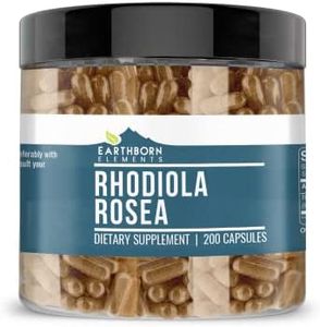 Rhodiola Rosea (200 Capsules) Root Extract, All-Natural & Gluten Free (510 Mg/Serving)