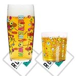 Roxley Beavertown Pint Glass and Half Pint Glass Tumbler Also Comes with 2 Branded Beer Mats