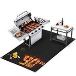 TOHONFOO 90 x 48 in Extra Large Grill Mat for Outdoor Grill - Grilling Mats for Outdoor Grill to Protect The Deck, Patio, Pavers - Easy to Clean BBQ Mats - 0.6mm