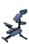 Master Massage Rio Portable Folding Massage Height Adjustable Chair, Aluminium, Royal Blue, Extra Large, XL