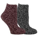 Dr. Scholl's Women's Soothing Spa Low Cut Lavender + Vitamin E Socks (2 Pack) Casual, Peach, Burgundy, Gray, Black, Shoe Size: 2-8 UK (Pack of 2)