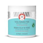 First Aid Beauty Facial Radiance Pads – Daily Exfoliating Pads with AHA (Glycolic + Lactic Acids) that Help Tone & Brighten Skin – Compostable for Daily Use – 60 Pads