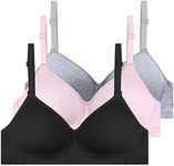 Phennie's Big Girls Training Bras Slim Soft Cup Hasp Teen Small Vest Design Wireless Bra - - 36