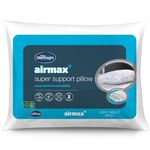 Silentnight Pack of 4 Airmax Super Support Pillows - Soft 4 Pack Bed Pillow with Foam Core and Breathable Air Mesh Side For A Cool Nights Sleep