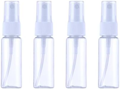 FuzlPnag 20ml Spray Botella,Botella rellenables plástico Transparente,Botellas Aerosol Vacío Plástico, Atomizador Transparente Niebla,Botella De Aerosol Vacío Atomizador Reutilizable