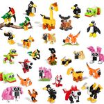 Zofunny 30 Packs Building Blocks Party Favors for Kids, Mini Animals Building Block Sets for Classroom Prizes Birthday Goodie Bag Fillers Valentines Easter Gifts for Kids Boys Girls 4+ Year