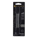 Cross 8518-4 Original Micro Refill for Ballpoint Pens, Medium Point, Suitable for Cross AutoCross, Tech2, Tech3, Tech4 and Compact Ballpoint Pens, 2 Pack, Black