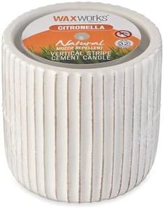 Waxworks Citronella Candles Outdoor Mosquito Repellent – Long-Lasting 24-Hour Burn, Premium Footed Design, Natural Citronella Oil, Ideal for Outdoor Entertaining, Patio & Garden Use, Random Colour