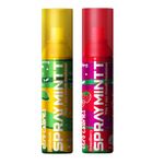 Spraymintt Mouth Freshener | 175+ sprays of instant long lasting with Zero Calories Freshness | Aamburst flavour + Brezeberry flavour | 15g - Combo of 2