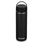 Klean Kanteen Wide Mouth Single Wall Stainless Steel Water Bottle (w/Wide Loop Cap) - 27oz - Black