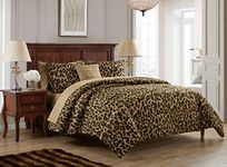 VCNY Home Cheetah Collection, Brown, Twin XL (Bed in a Bag)