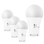 SLEEKLIGHTING | 60W EQ, GU24 Base LED 2 Prong Light Bulbs, UL Approved, 120v, Mini Twist Lock, 5CCT (2700K-5000K) Dimmable - Replaces Spiral Self Ballasted CFL Two Pin Fluorescent Bulbs (4PK)